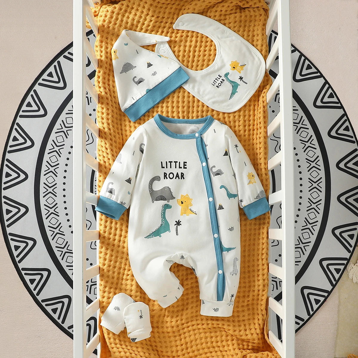 Ensemble bébé complet 3 pièces – coton doux | Atelier Bébé