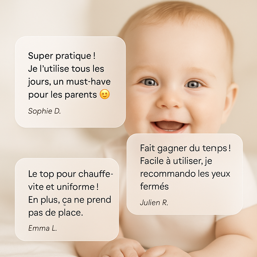 Chauffe-biberon & stérilisateur 2 en 1 – Prêt à l’emploi en quelques minutes