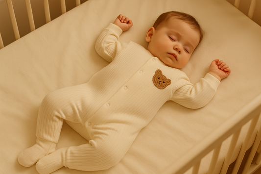 Pyjama bébé coton côtelé – manches longues, doux & respirant | Atelier Bébé