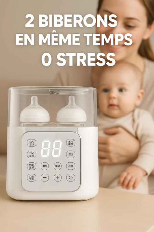 Chauffe-biberon & stérilisateur 2 en 1 – Prêt à l’emploi en quelques minutes