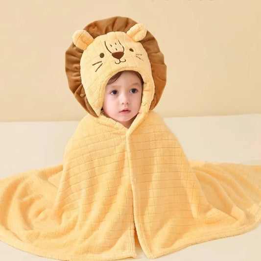Cape de bain bébé – serviette à capuche, synthétique | Atelier Bébé