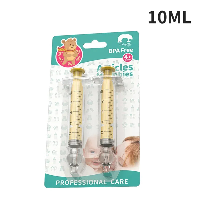 Seringues médicaments bébé – lot de 2, graduations fines 5 ml | Atelier Bébé