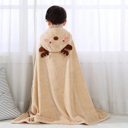 Cape de bain bébé cerf – serviette à capuche, synthétique | Atelier Bébé